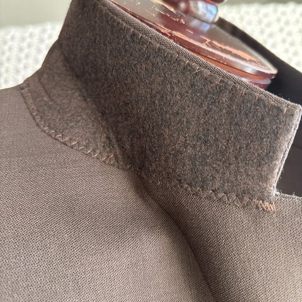 VTG NWOT‎ Pierre Cardin 4 Button Notch Blazer Sport Coat 38R-40R Brown Colombia